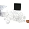 Dice>Translucent 12mm D6 Chessex Dice Block (36 Die) - Clear with White Pips - Your Source for Gaming Essentials