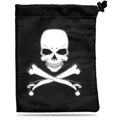 Dice>Treasure Nest Dice and Gaming Accessory Black Bag - Skull & Bones - Your Source for Gaming Essentials
