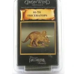 Tabletop Miniatures>Triceratops #01-751 Classic Ral Partha Fantasy RPG Metal Figure - Your Source for Gaming Essentials
