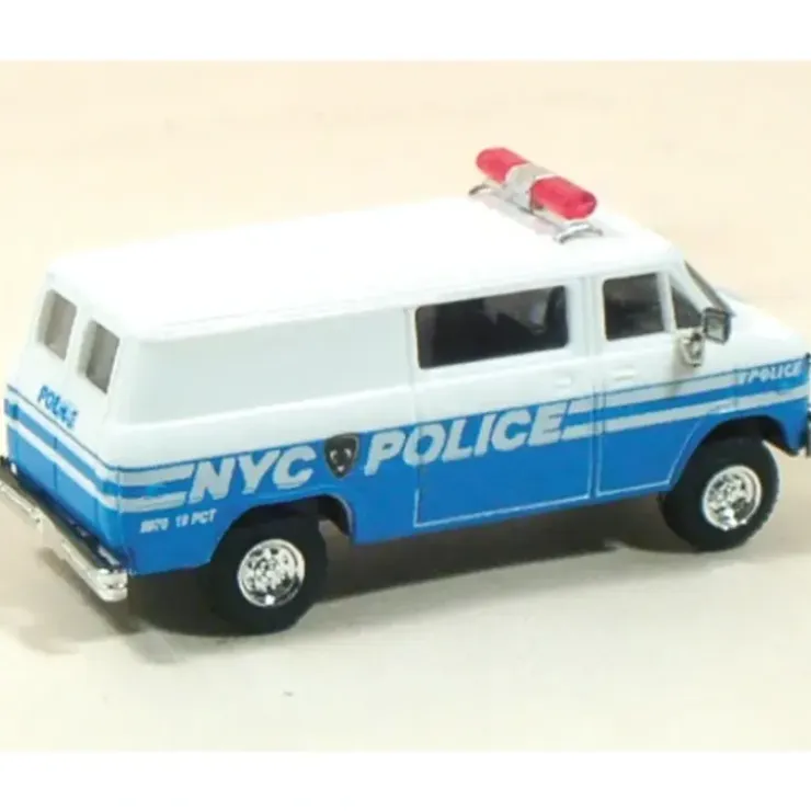 Trident Miniatures 90097 HO NYCPD Cargo Transport Chevrolet Van - Your Source for Gaming Essentials* Trains
