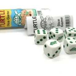 Dice>Turtle Dice Game 5 Dice Set with Travel Tube and Instructions - Your Source for Gaming Essentials