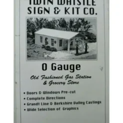 Twin Whistle Sign & Kit Co. O Old Fashioned Gas Station & Grocery Building Kit - Your Source for Gaming Essentials* Trains