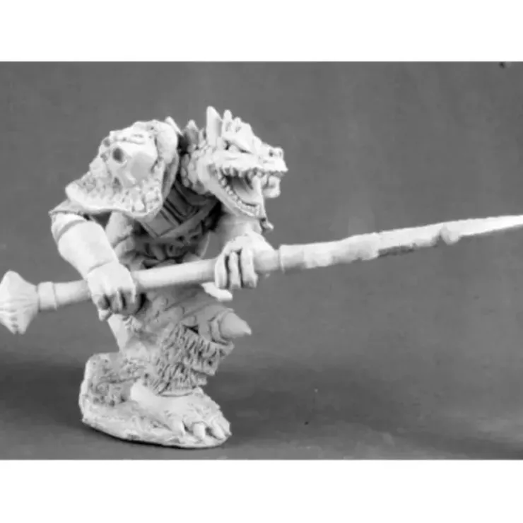 Tabletop Miniatures>Unpainted Kriv Blackspear Dragonman Barbarian 03513 Dark Heaven - Your Source for Gaming Essentials
