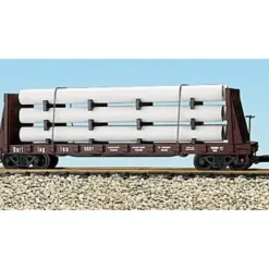 USA Trains 17607 G Chicago, Burlington & Quincy Pipe Load Flatcar Brown - Your Source for Gaming Essentials* Trains