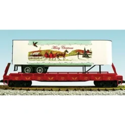 USA Trains 17033 G 2008 Christmas Postcard Series: Piggyback Car - Your Source for Gaming Essentials* Trains