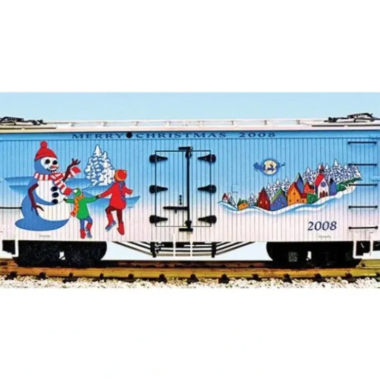 USA Trains 13026 G 2008 Christmas Reefer Car- Plastic Wheels - Your Source for Gaming Essentials* Trains