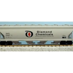 USA Trains 14123 G Diamond Plastics 4-Bay Center Flow Hopper (Metal Wheels) - Your Source for Gaming Essentials* Trains