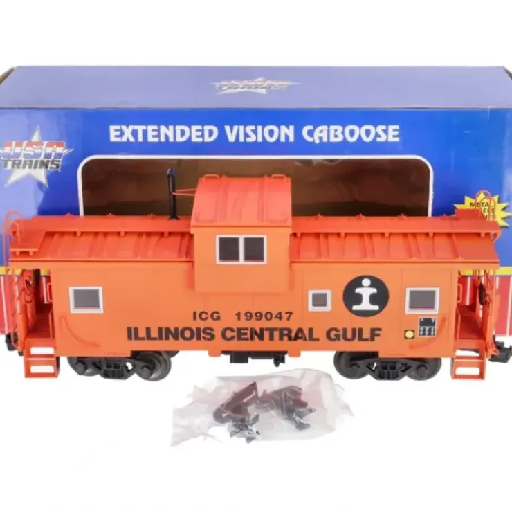 USA Trains 12122 G Illinois Central Gulf Extended Vision Caboose #199047 - Your Source for Gaming Essentials* Trains
