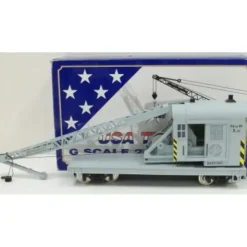 USA Trains 1860 G Maintenance of Way 25-Ton Crane Car Gray w/Metal Wheels - Your Source for Gaming Essentials* Trains