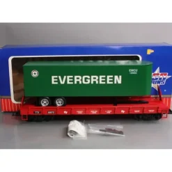 USA Trains R17016 G Evergreen Piggyback Flatcar with Trailer - Your Source for Gaming Essentials* Trains