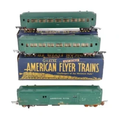 Vintage American Flyer 655 & 732 S Gauge Baggage and Passenger Cars [3] - Your Source for Gaming Essentials* Trains