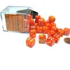Dice>Vortex 12mm D6 Chessex Dice Block (36 Dice) - Solar with White Pips - Your Source for Gaming Essentials