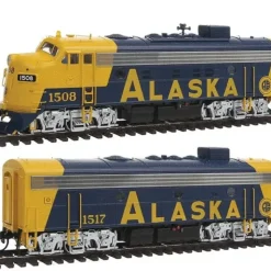 Walthers 920-47710 HO Alaska EMD F7 A-B Set with 920-48" Dynamic Fan #1500,1517 - Your Source for Gaming Essentials* Trains