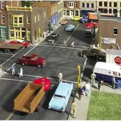 Walthers 933-3195 HO Asphalt Street System Straight Sections (Pack of 10) - Your Source for Gaming Essentials* Trains