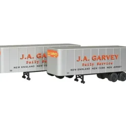 Walthers 949-2353 HO Assembled J.A. Garvey 32' Trailer (Pack of 2) - Your Source for Gaming Essentials* Trains