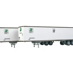 Walthers 949-2203 HO Burlington Northern 45' Stoughton Trailer (Pack of 2) - Your Source for Gaming Essentials* Trains