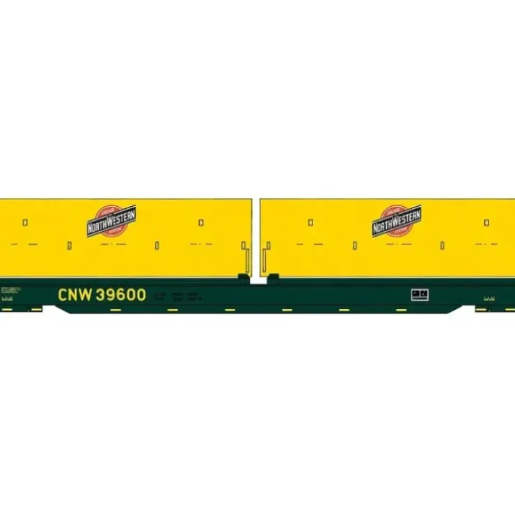 Walthers 920-105207 HO Chicago & North Western 50' Cushion Coil Car RTR #39600 - Your Source for Gaming Essentials* Trains