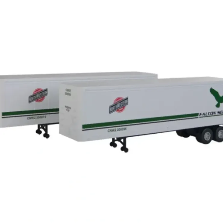 Walthers 949-2308 HO Chicago & North Western 40' Trailer (Pack of 2) - Your Source for Gaming Essentials* Trains