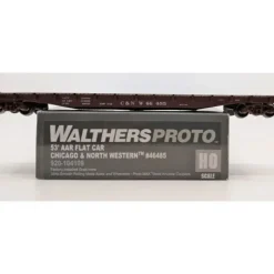 Walthers 920-104109 HO Chicago and North Western 53' AAR Flatcar RTR #46485 - Your Source for Gaming Essentials* Trains