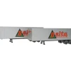 Walthers 949-2302 HO Delta Motor Line Inc. 40' Trailer Assembled (Pack of 2) - Your Source for Gaming Essentials* Trains