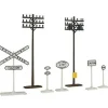 Walthers 931-803 HO Electrical Pole & Highway Signs Set - Your Source for Gaming Essentials* Trains