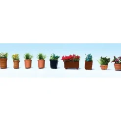 Walthers 949-1082 HO Potted Flowers - Botanicals (Pack of 9) - Your Source for Gaming Essentials* Trains