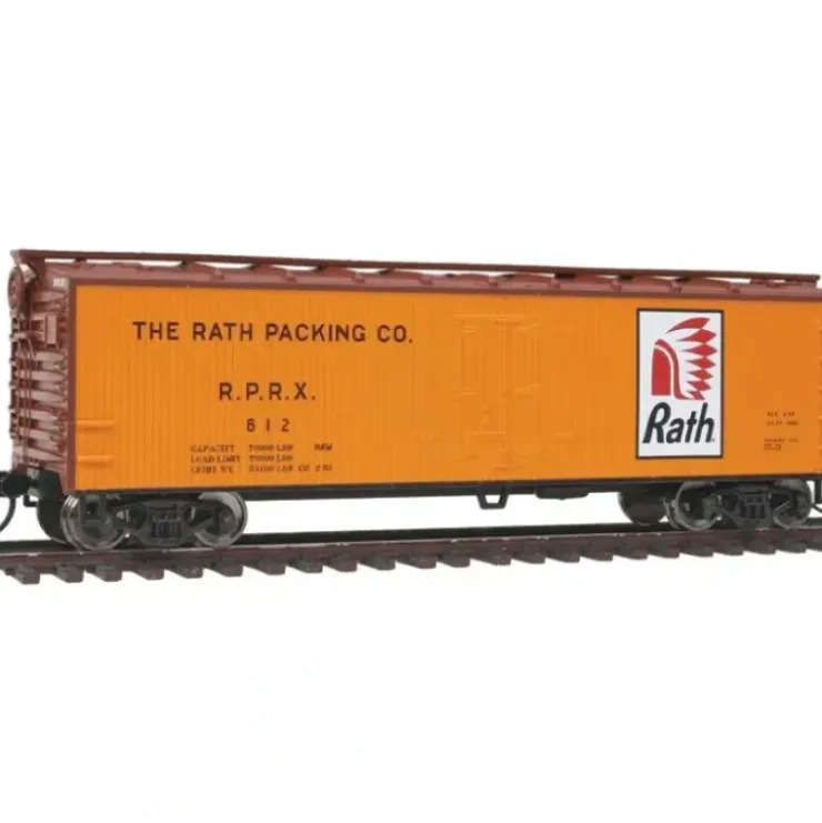 Walthers 910-3611 HO Rath Packing Company 40' 2-Sheathed Reefer Steel Roof #612 - Your Source for Gaming Essentials* Trains