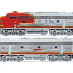Walthers 920-40697 HO Santa Fe EMD F7A-B Set 48" Dynamic Fan #43L,43A - Your Source for Gaming Essentials* Trains