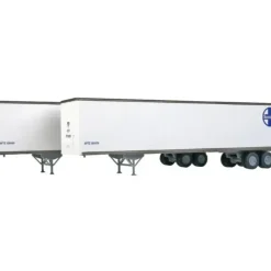 Walthers 949-2254 HO Santa Fe 48' Stoughton Trailer 2-Pack - Assembled - Your Source for Gaming Essentials* Trains