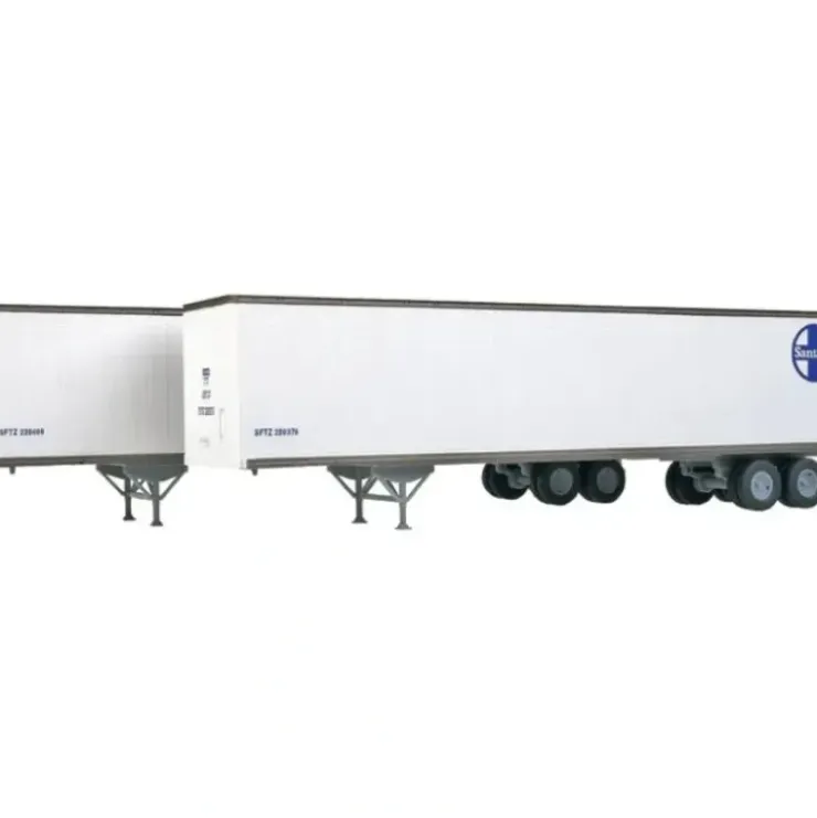 Walthers 949-2254 HO Santa Fe 48' Stoughton Trailer 2-Pack - Assembled - Your Source for Gaming Essentials* Trains