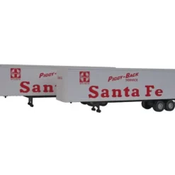 Walthers 949-2314 HO Santa Fe 40' Trailer 2-Pack - Assembled - Your Source for Gaming Essentials* Trains