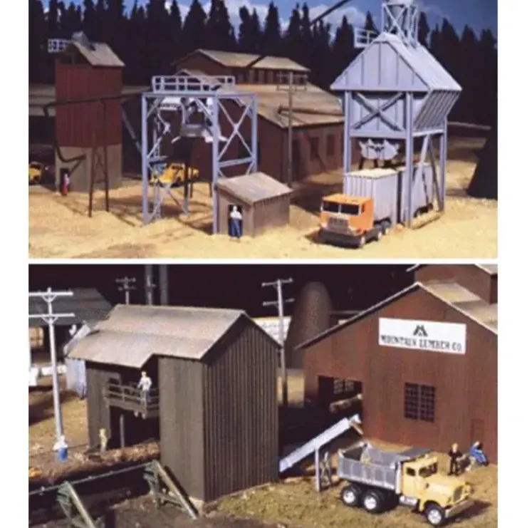 Walthers 933-3144 HO Sawmill Outbuildings Building Kit - Your Source for Gaming Essentials* Trains