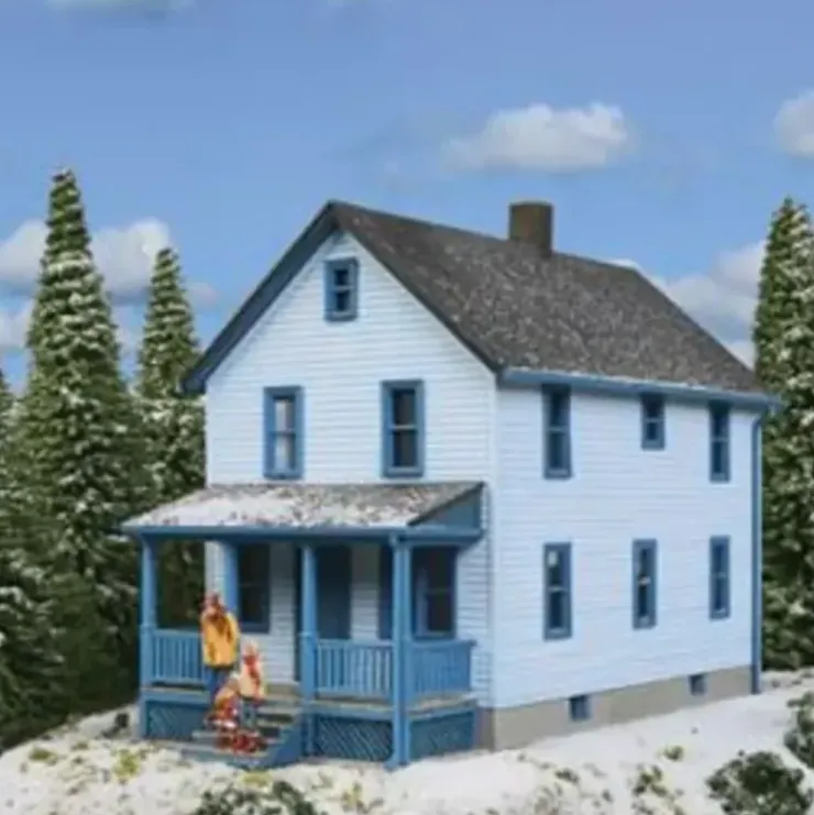 Walthers 933-3786 HO Two-Story Frame House Kit - Your Source for Gaming Essentials* Trains