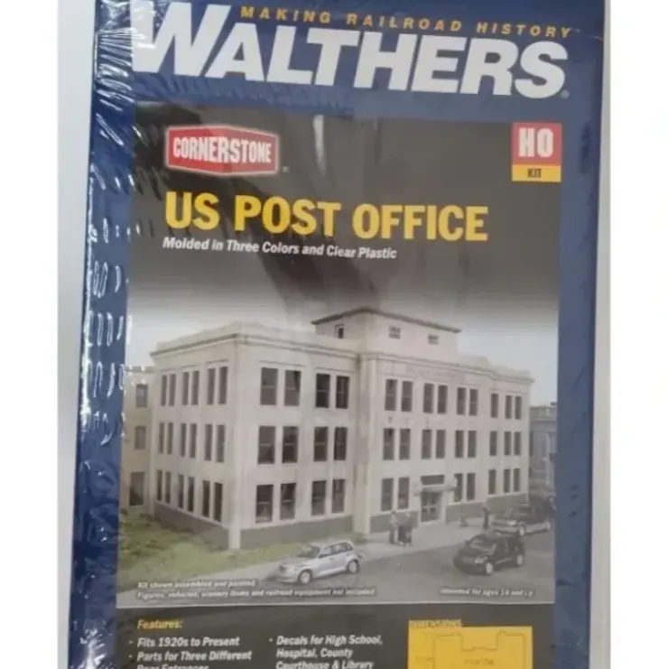 Walthers 933-3782 HO United States Post Office Commercial Building Kit - Your Source for Gaming Essentials* Trains