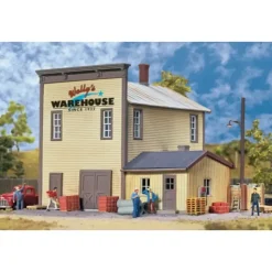 Walthers 933-3654 HO Wally's Warehouse - Main Building Kit - Your Source for Gaming Essentials* Trains