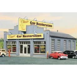 Walthers 933-3824 N Classic Car Restoration Building Kit - Your Source for Gaming Essentials* Trains