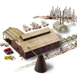 Walthers 933-3236 N Mountain Lumber Co. Sawmill Industrial Building Kit - Your Source for Gaming Essentials* Trains