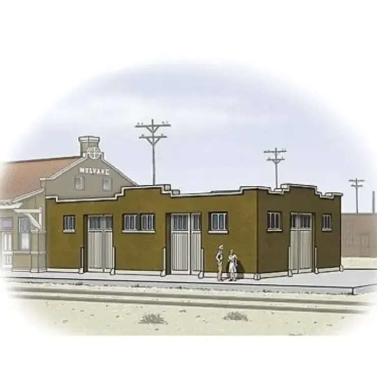Walthers 933-3804 N Santa Fe-Style Brick Freight House Building Kit - Your Source for Gaming Essentials* Trains