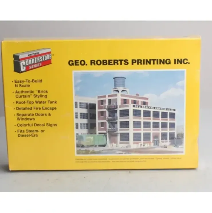 Walthers 933-3231 N Scale GEO. Roberts Printing Inc. Structure Kit - Your Source for Gaming Essentials* Trains