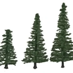 Walthers 949-1159 Pine Trees with Pin Base 1.56"-3.37" (Pack of 10) - Your Source for Gaming Essentials* Trains