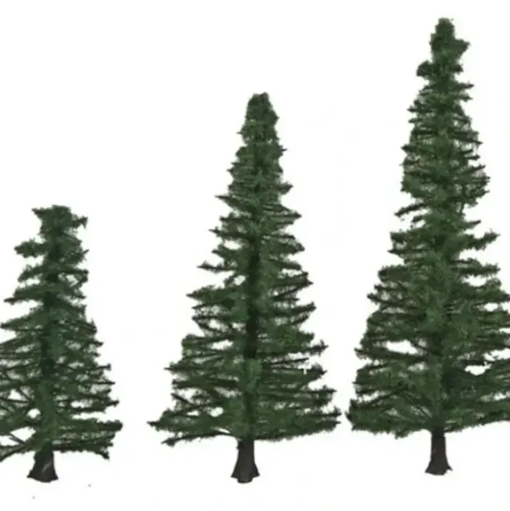 Walthers 949-1159 Pine Trees with Pin Base 1.56"-3.37" (Pack of 10) - Your Source for Gaming Essentials* Trains