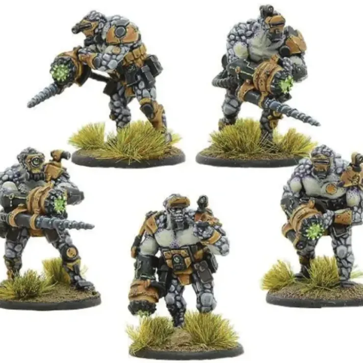 Tabletop Miniatures>Warlord Gates of Antares Boromites with Tractor Mauls 502212001 Unpainted Mini - Your Source for Gaming Essentials