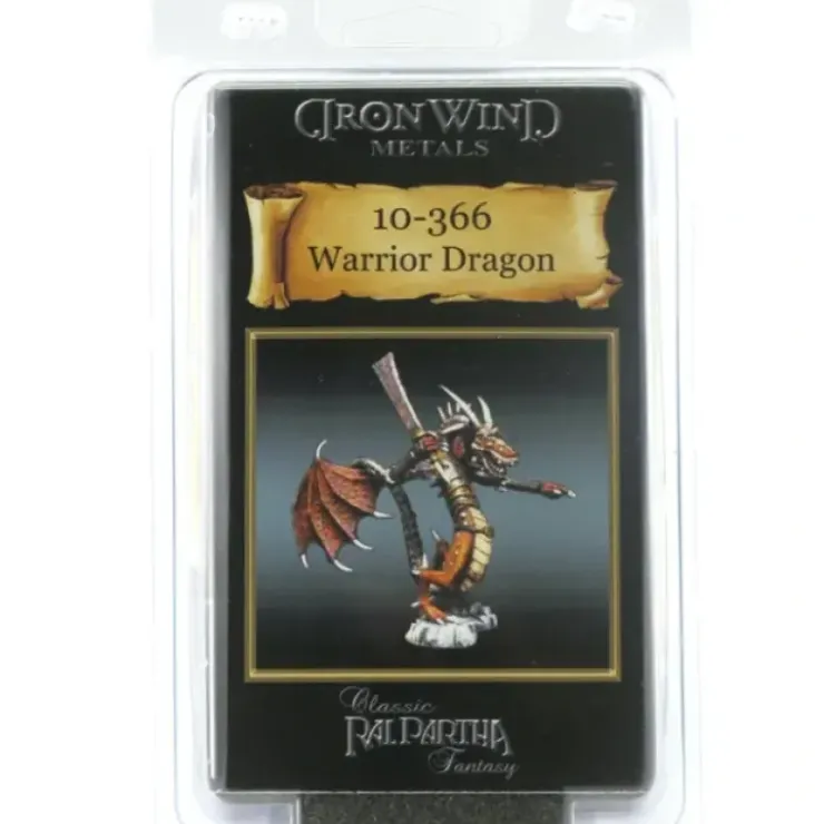 Tabletop Miniatures>Warrior Dragon #10-366 Classic Ral Partha Fantasy RPG Metal Figure - Your Source for Gaming Essentials