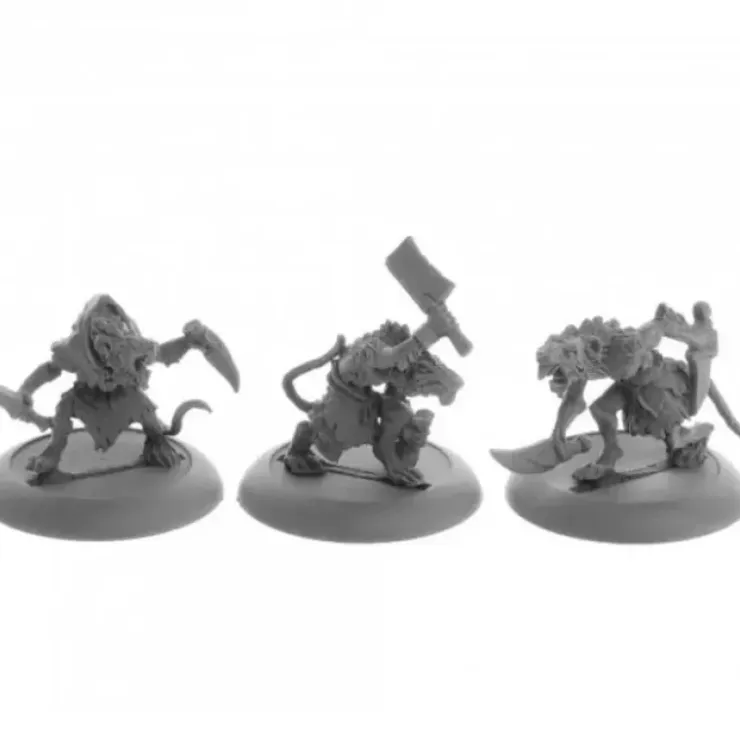 Tabletop Miniatures>Wererats (3) #04074 Dark Heaven Legends Unpainted Metal Figures - Your Source for Gaming Essentials
