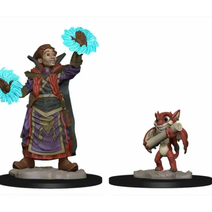 Tabletop Miniatures>WizKids Wardlings Painted Miniatures: (W1) Boy Wizard & Imp - Your Source for Gaming Essentials