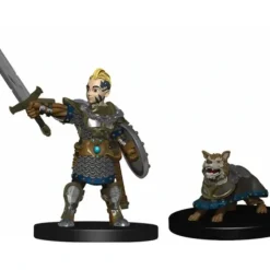 Tabletop Miniatures>WizKids Wardlings Painted Miniatures: (W2) Boy Fighter & Battle Dog - Your Source for Gaming Essentials