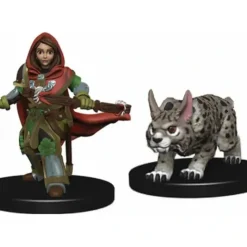 Tabletop Miniatures>WizKids Wardlings Painted Miniatures: (W2) Girl Ranger & Lynx - Your Source for Gaming Essentials