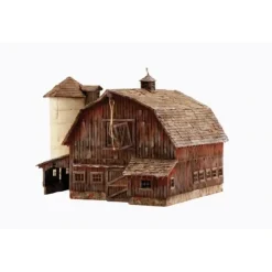 Woodland Scenics BR4932 N Built-&-Ready Old Weathered Barn Building W/LED - Your Source for Gaming Essentials* Trains