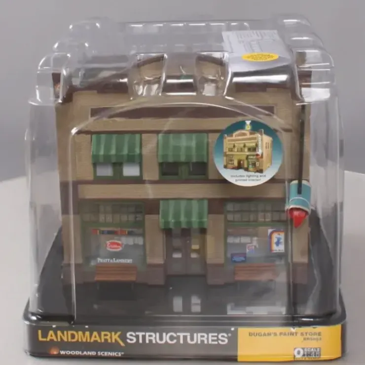 Woodland Scenics BR5853 O Scale Built-&-Ready Dugan''s Paint Store Building - Your Source for Gaming Essentials* Trains