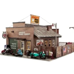 Woodland Scenics PF5895 O Deuce's Bike Shop Building Kit - Your Source for Gaming Essentials* Trains